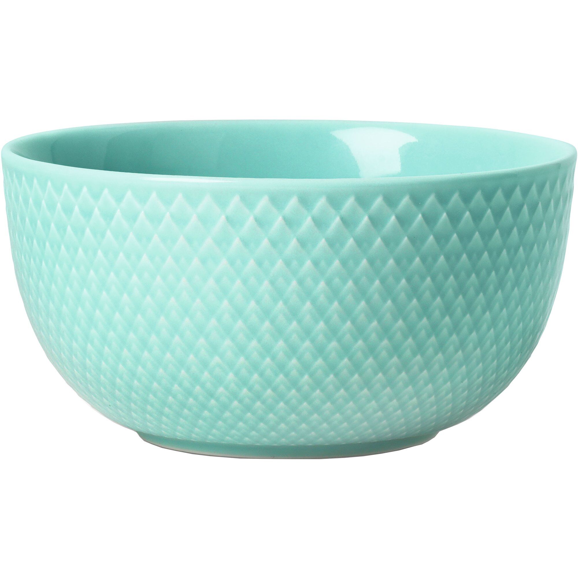 Lyngby Porcelæn Rhombe skål 50 cl Aqua
