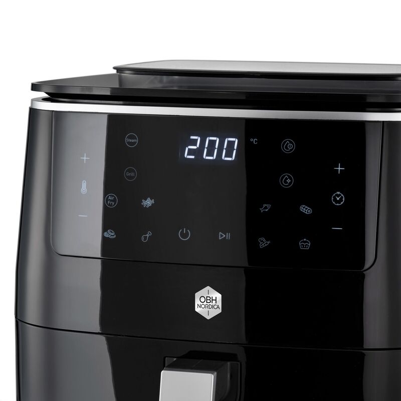 Easy Fry 3in1 Steam+ -airfryer, musta