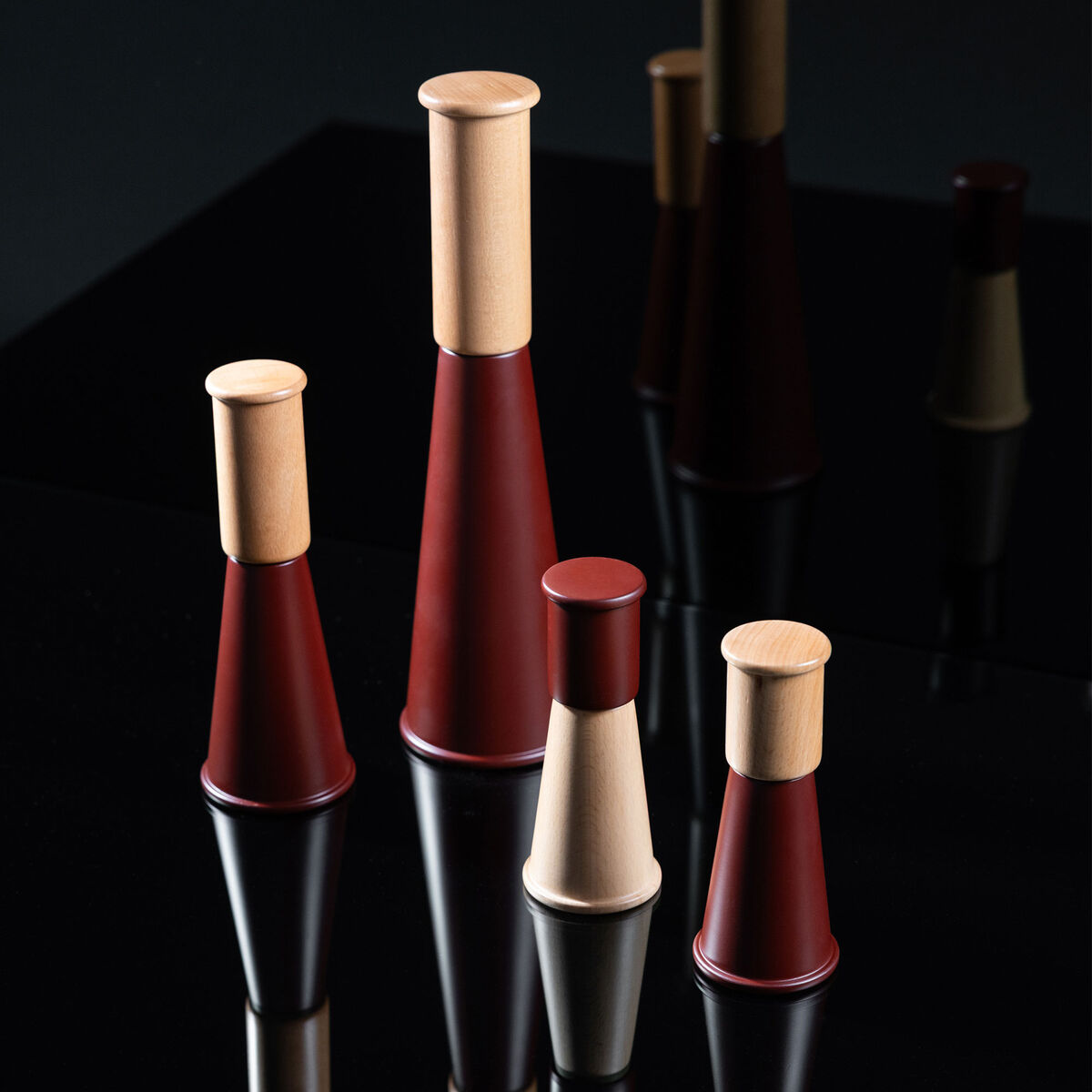 Gurken salt- og pepperkvern large, rød