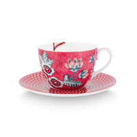 PIP Studio Flower Festival cappucinokopp 2-pack, rosa