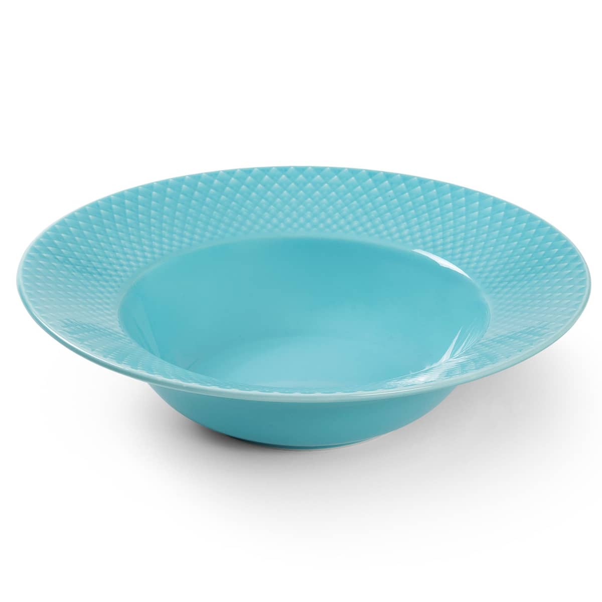 Rhombe Color dyb tallerken, 24,5 cm, turkis