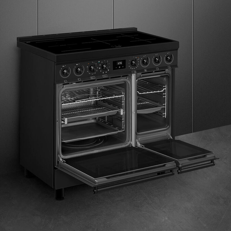 C92IPN2 Classic induktionskomfur med to ovne 90 cm, mat sort