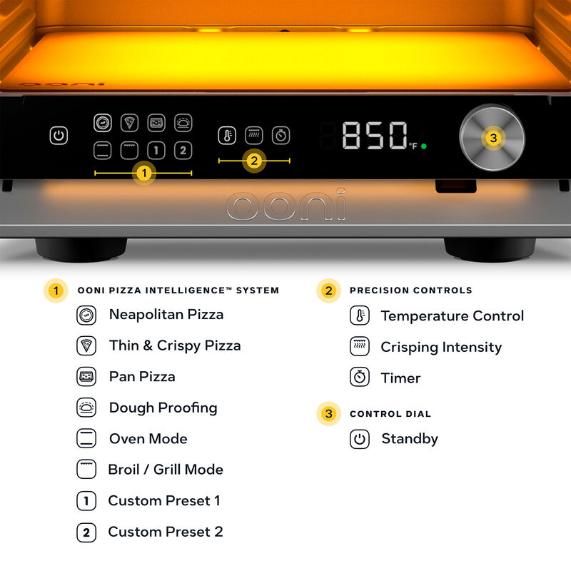 Ooni Volt 2 elektrisk pizzaugn 12", polar white