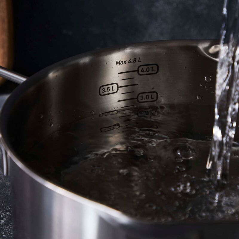 Nordica gryde med dampindsats 4,8 liter, rustfrit stål