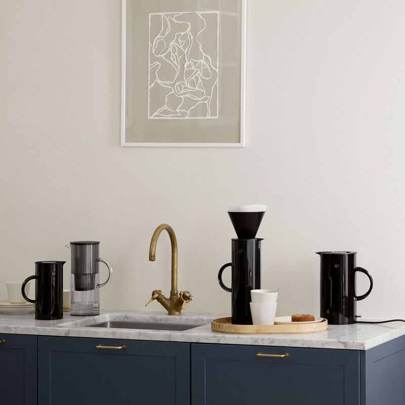 termoskanna 1 liter - ABS Svart