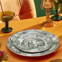 Heritage Green Italian tallerken 20 cm, grønn/hvit