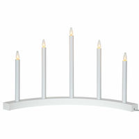 Accent Lysestake 5 lys, Hvit