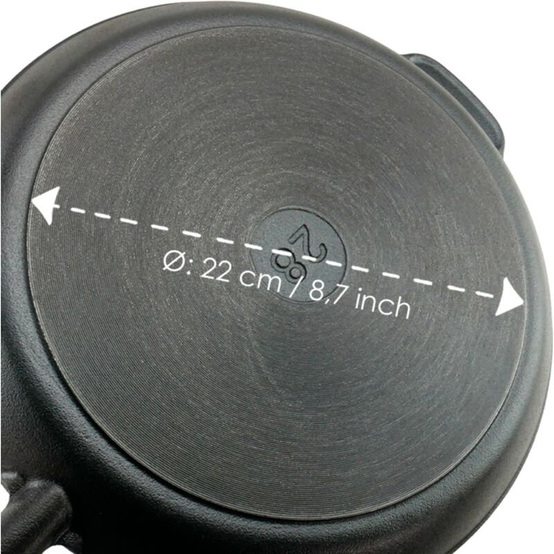 Grillpanna i gjutjärn 28 cm, bok