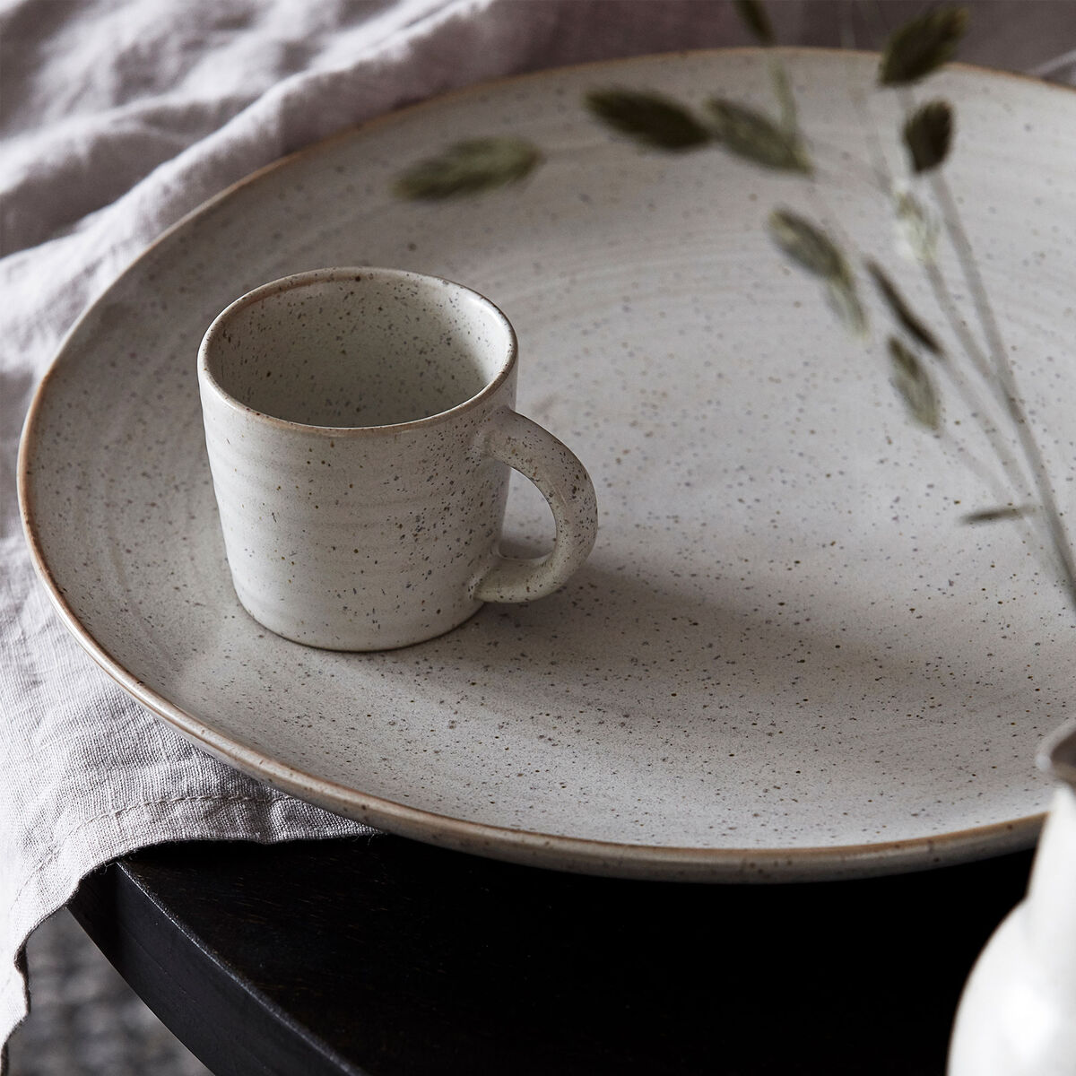 Pion espressokuppi, harmaa/valkoinen