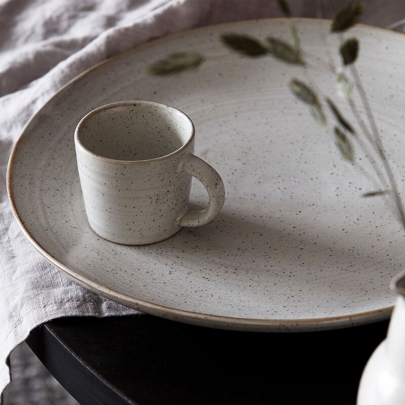 Pion espressokop, hvid/grå