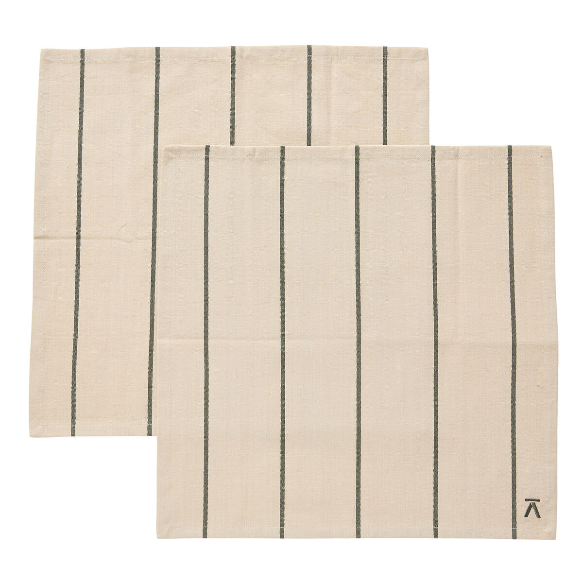 Lautasliinat 45 × 45 cm 2 kpl, vihreä