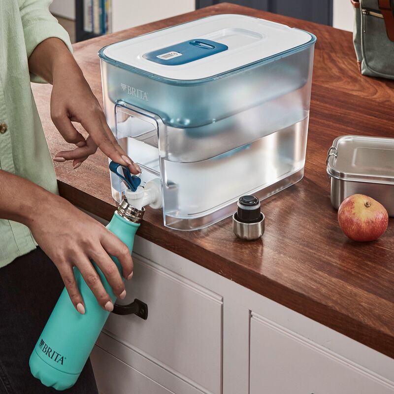 Flow vattenfilterkanna, blå