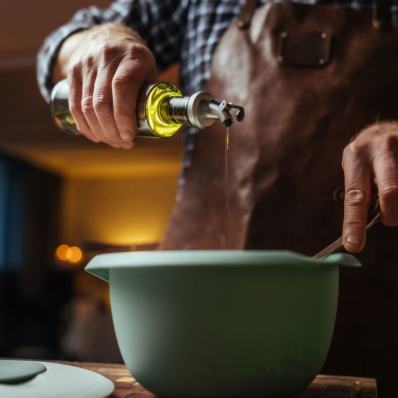 Røreskål 2,5 liter, mint/hvid