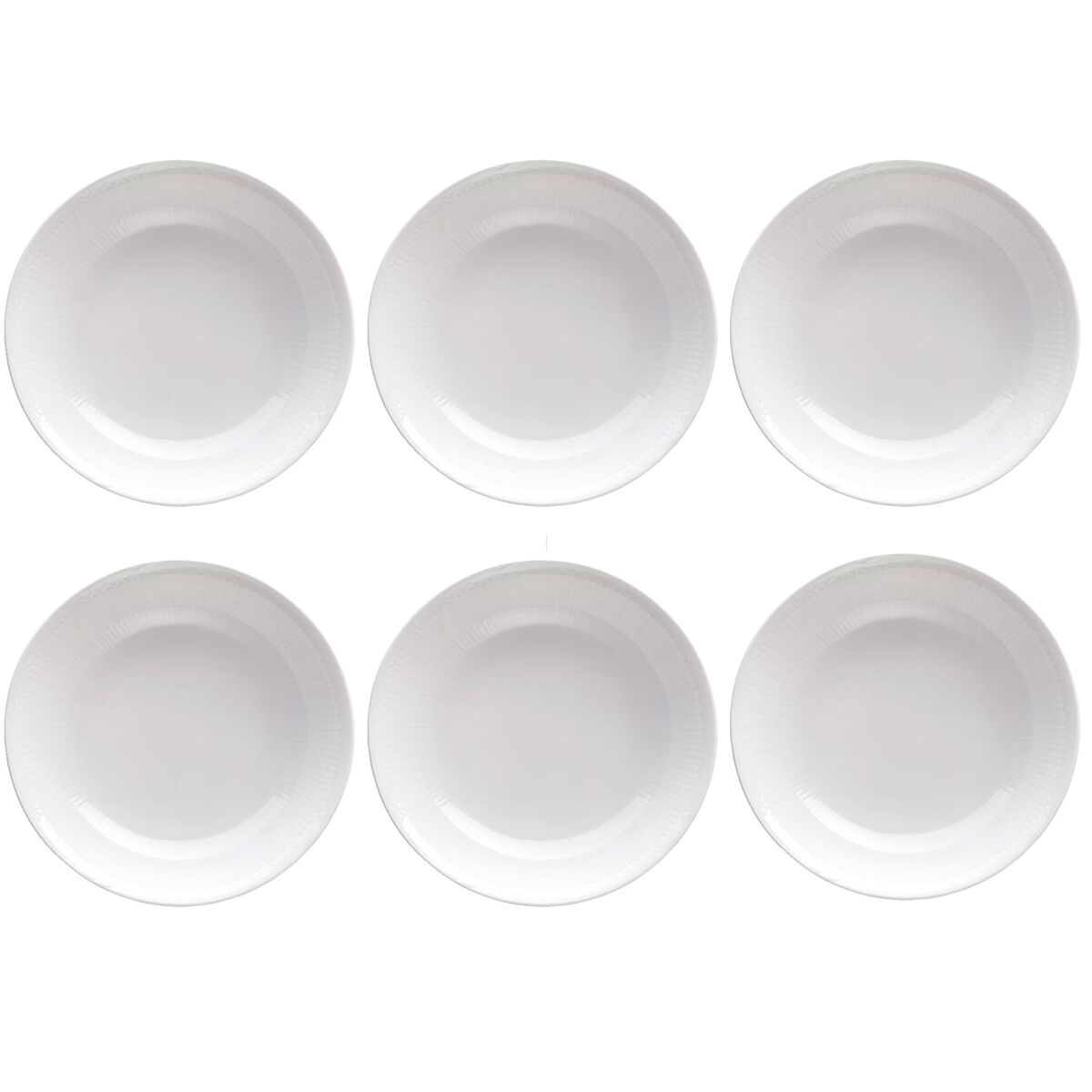 Rörstrand Swedish Grace Hvid Dyb Tallerken 19 cm 6-pak