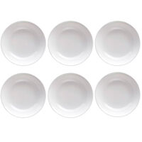 Rörstrand Swedish Grace Hvid Dyb Tallerken 19 cm 6-pak