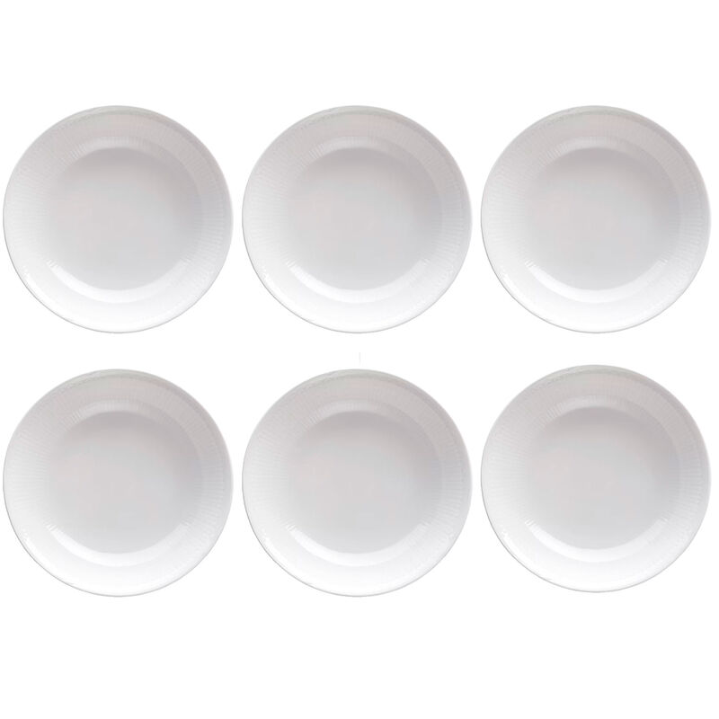 Rörstrand Swedish Grace Hvid Dyb Tallerken 19 cm 6-pak
