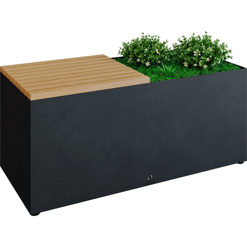 Herb Garden Bench Black