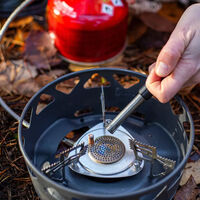 PrimeTech Stove Set II -kaasukeitin 2 × 1,3 litraa, harmaa