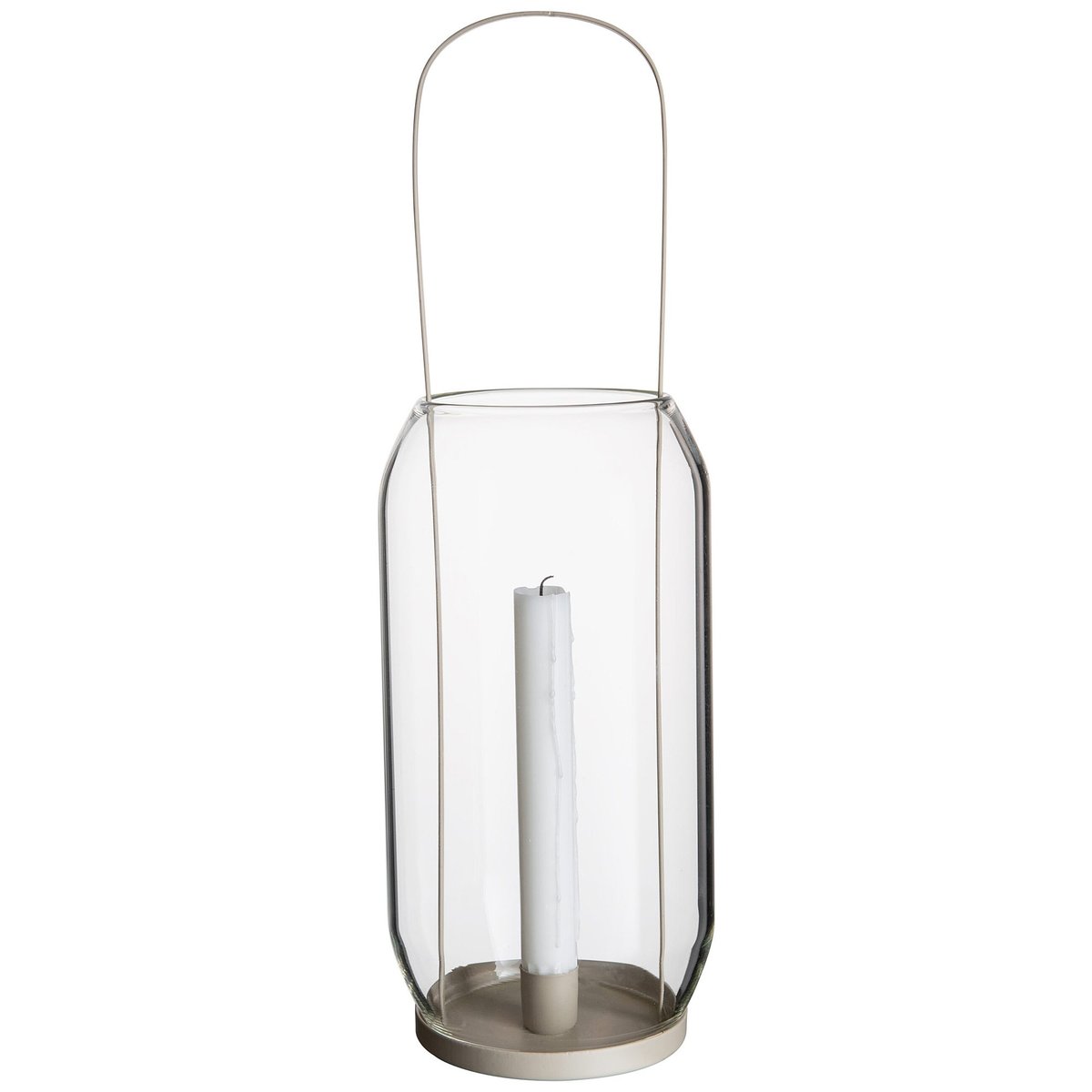 Lanterne til kronelys 13 cm. beige