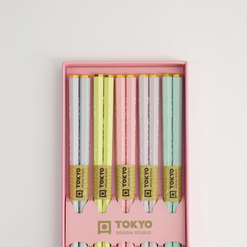 Pink Sakura syömäpuikot 5 paria