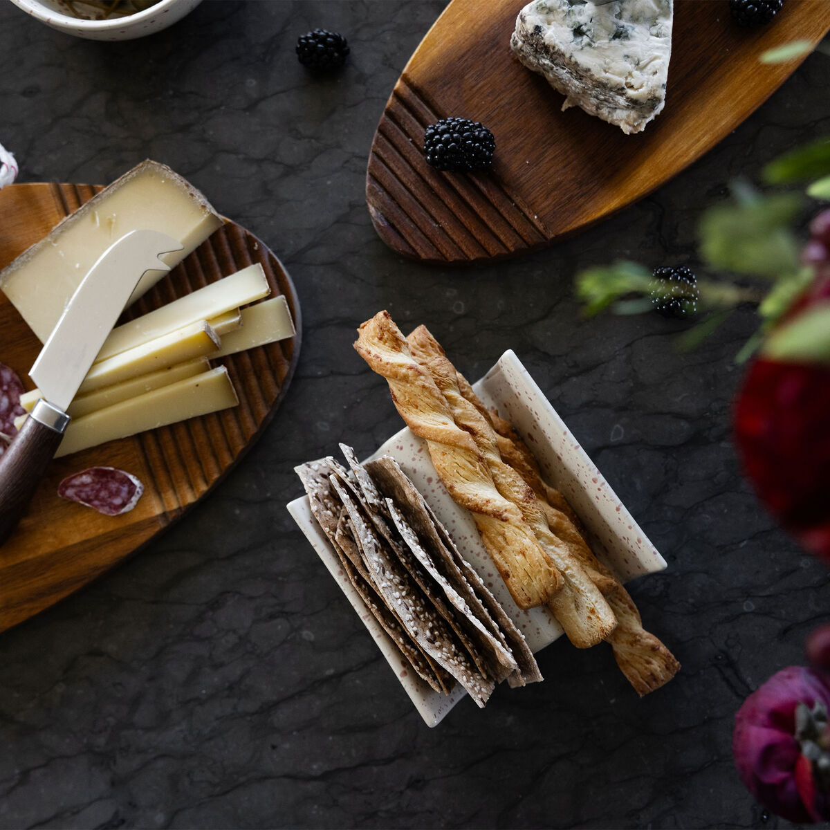 Ditte tacoholder 2 stk, beige/bordeaux