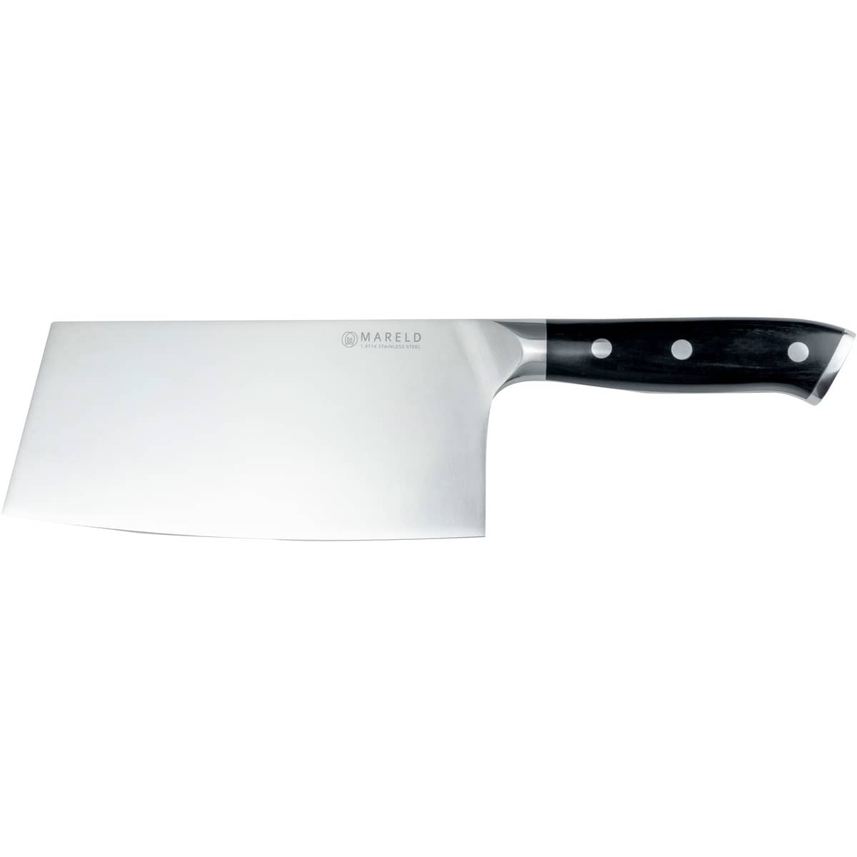 Cleaver-veitsi 18 cm, musta