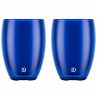 PAVINA dubbelväggat glas 35 cl 2-pack, blå
