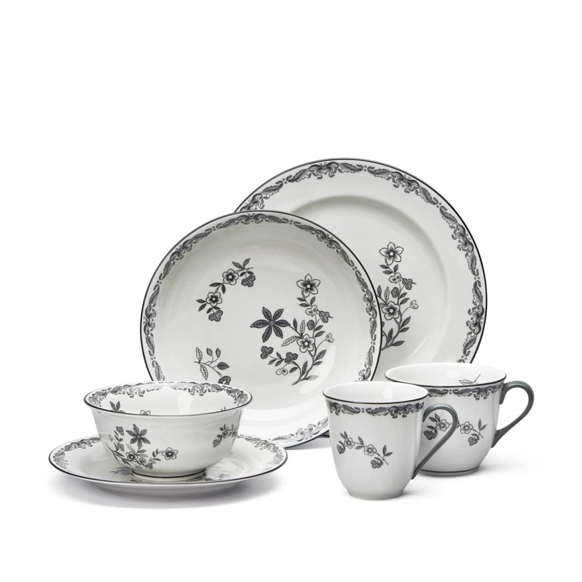 Ostindia Svart Tallrik, 27 cm