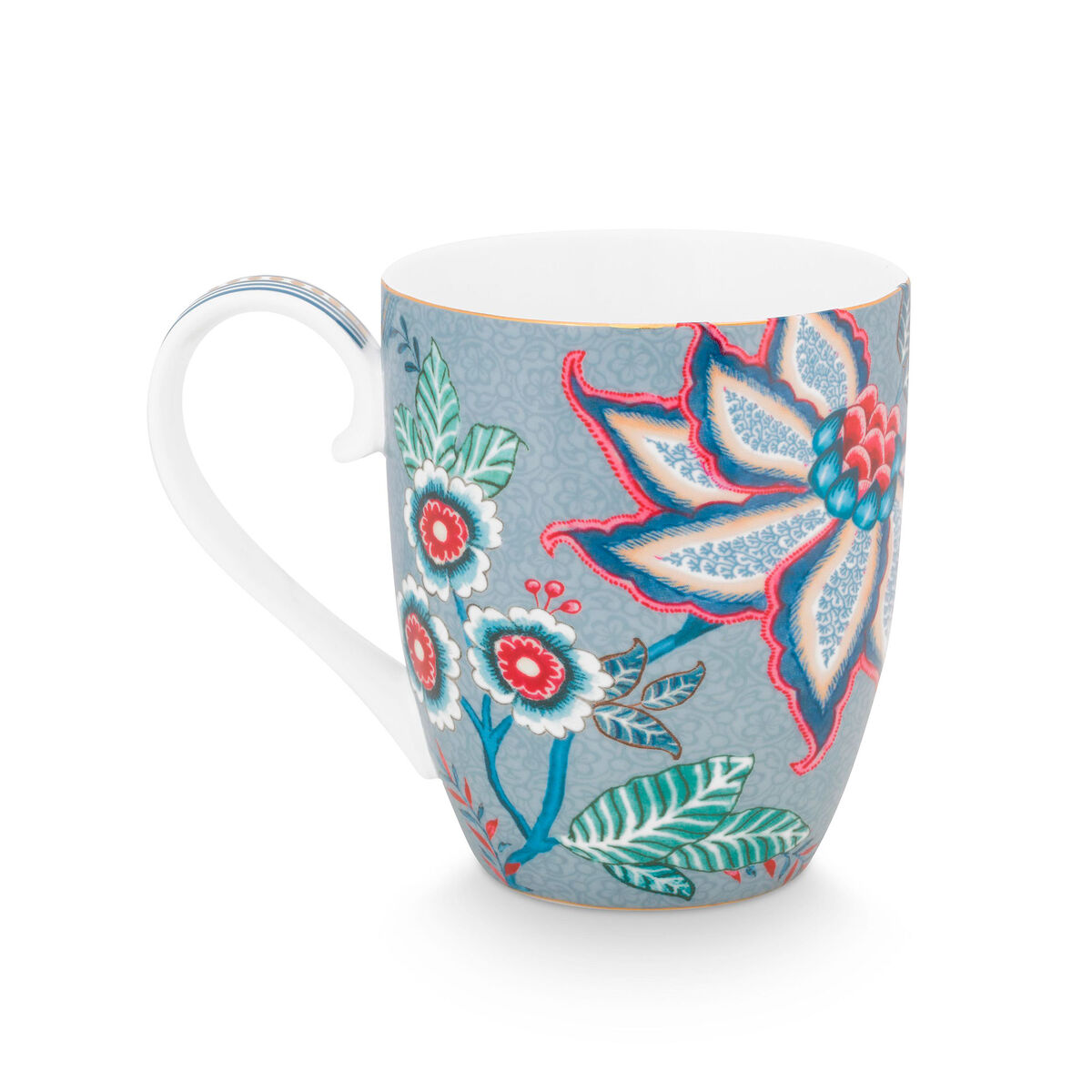 PIP Studio Flower Festival krus 45 cl, blå