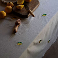 Midnatt Soda Lemon duk 250×145 cm, beige