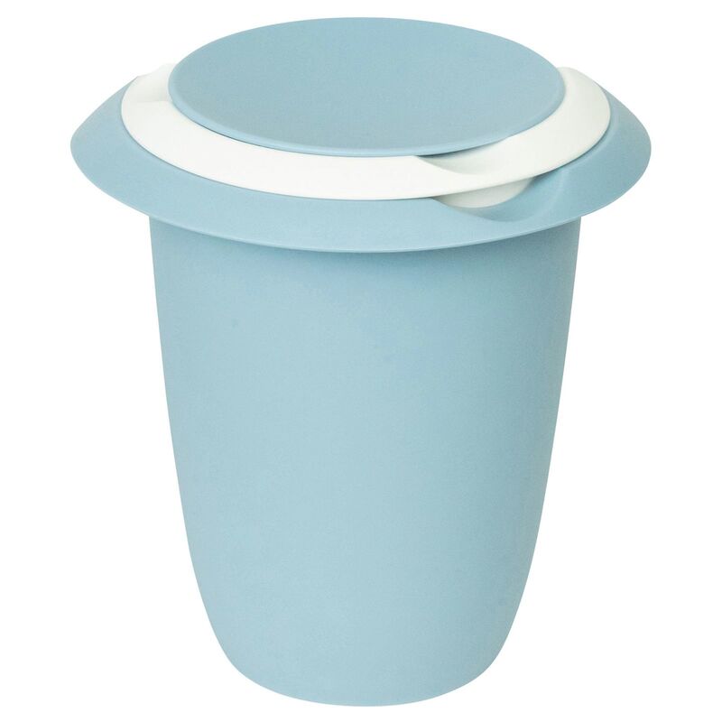 Blandskål 1 liter, vit/blå