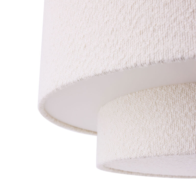 Globen Lighting Noah Bouclé pendellampe 70 cm, hvit