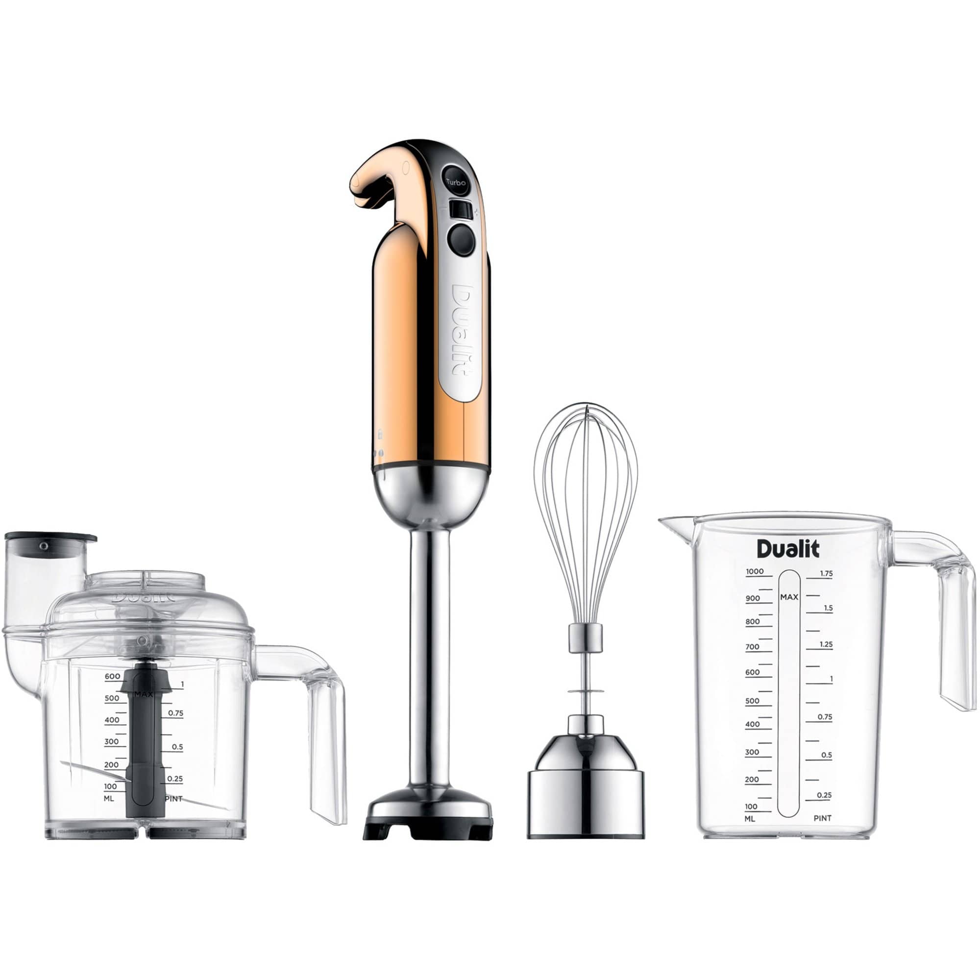 New Edition stavblender med tilbehør, kobber