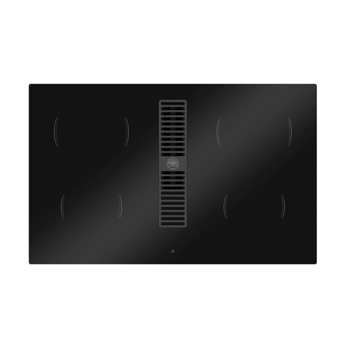 Induktionshäll med integrerad fläkt 83 cm, 4 zoner