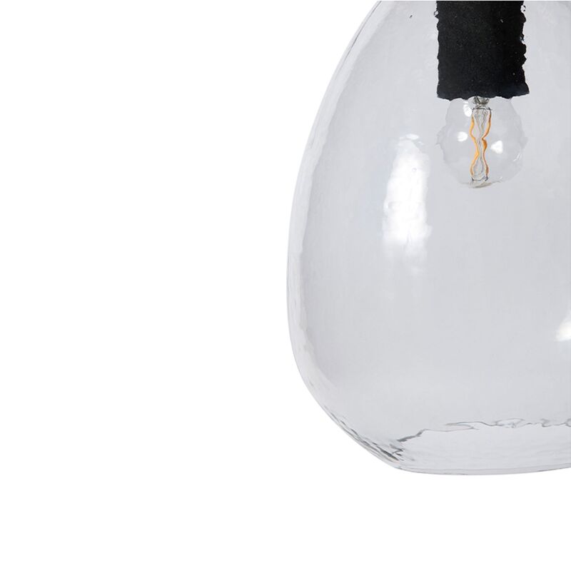 Kiho taklampe medium 20x27 cm, klar