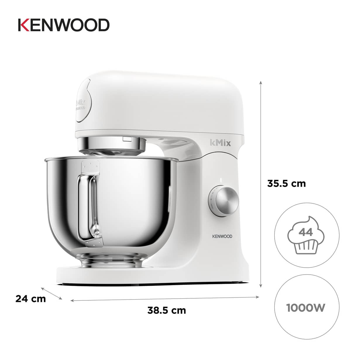 KMX751AWH køkkenmaskine 5 liter, white