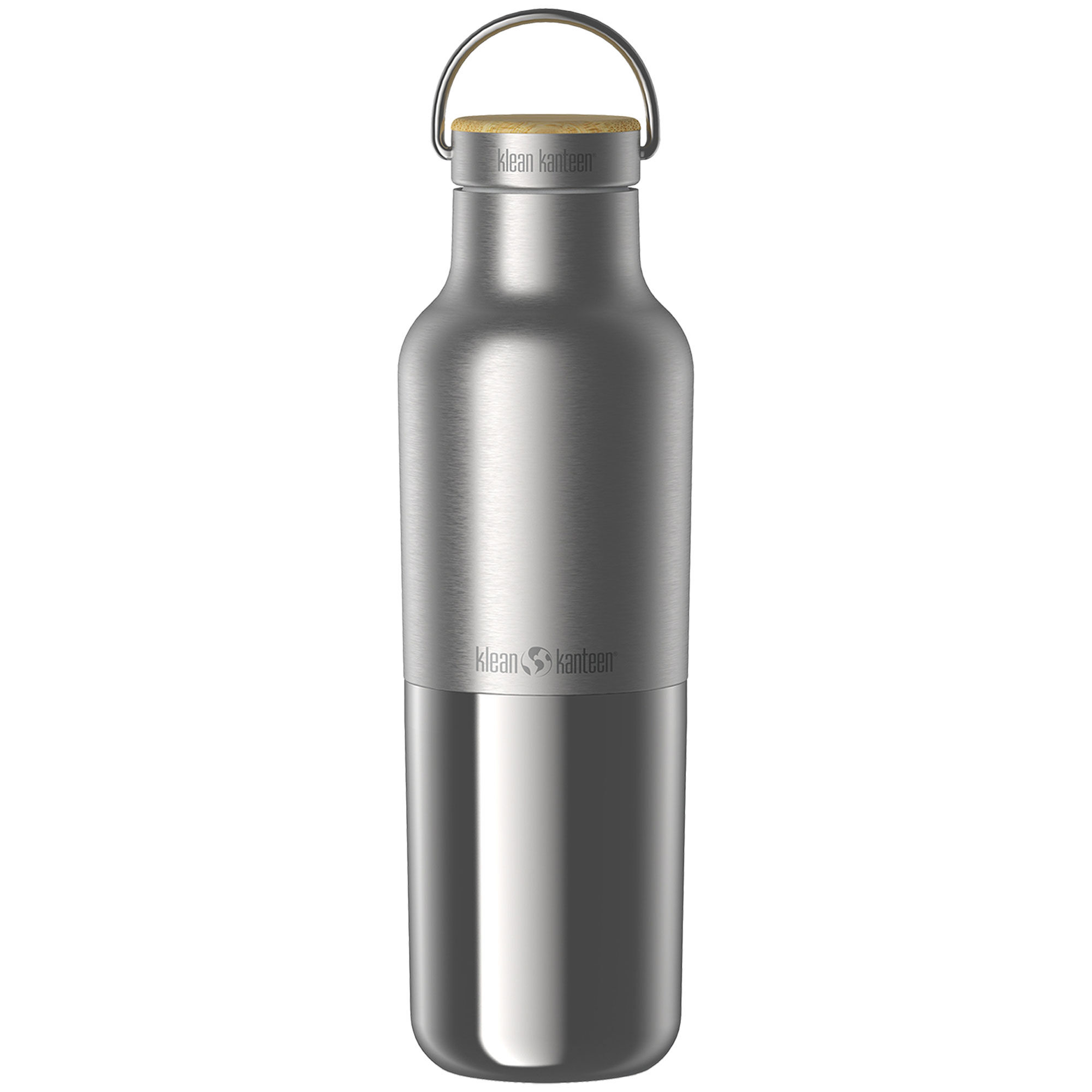 Klean kanteen Insulated Reflect flaske med bambuslåg 592 ml