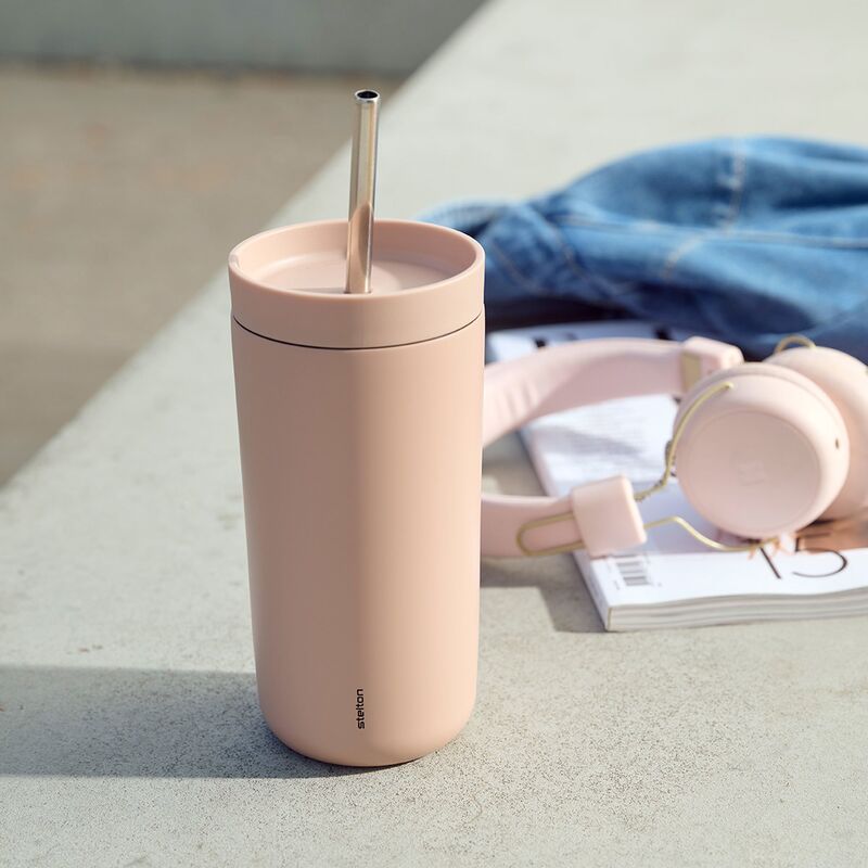 To Go Sip Termokrus med sugerør 40 cl, heather