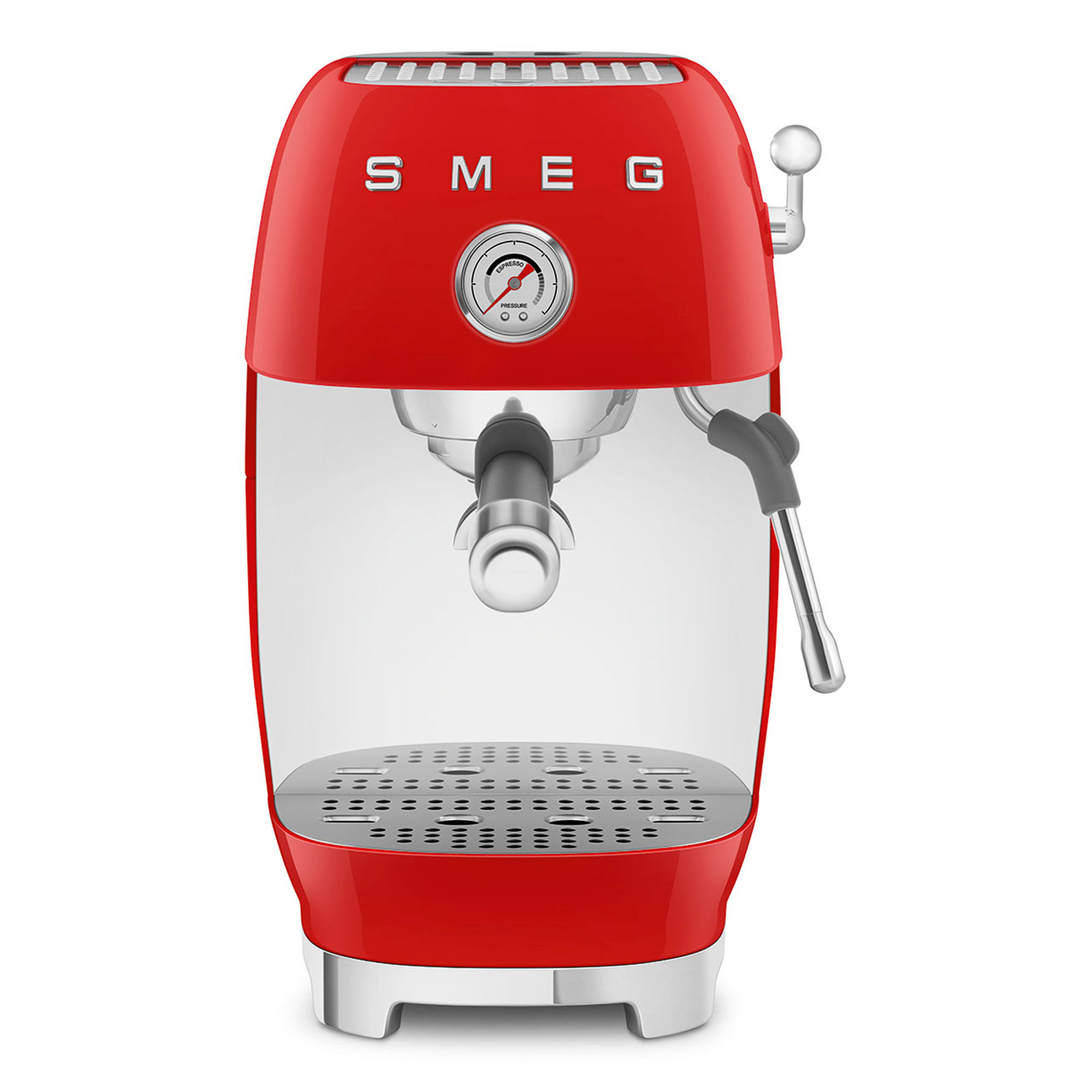 Smeg Espressomaskin med Cold Brew, röd