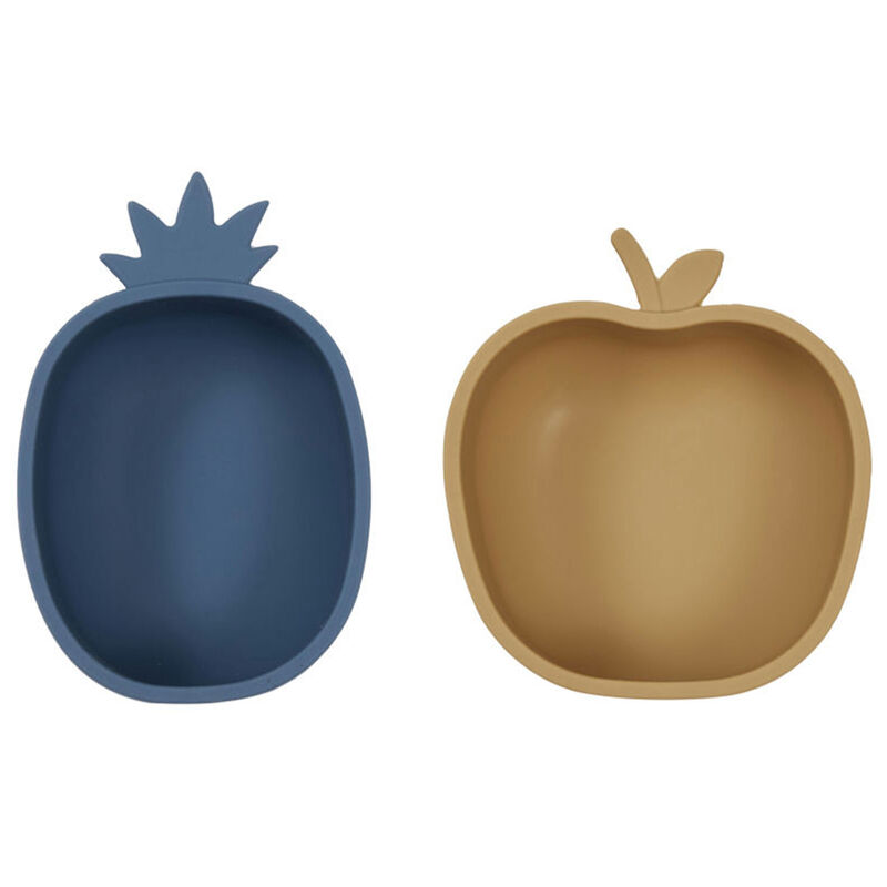 OYOY Mini Yummy skålsett, pineapple & apple