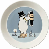 Mumin tallerken 19 cm, mumitroldefar grå