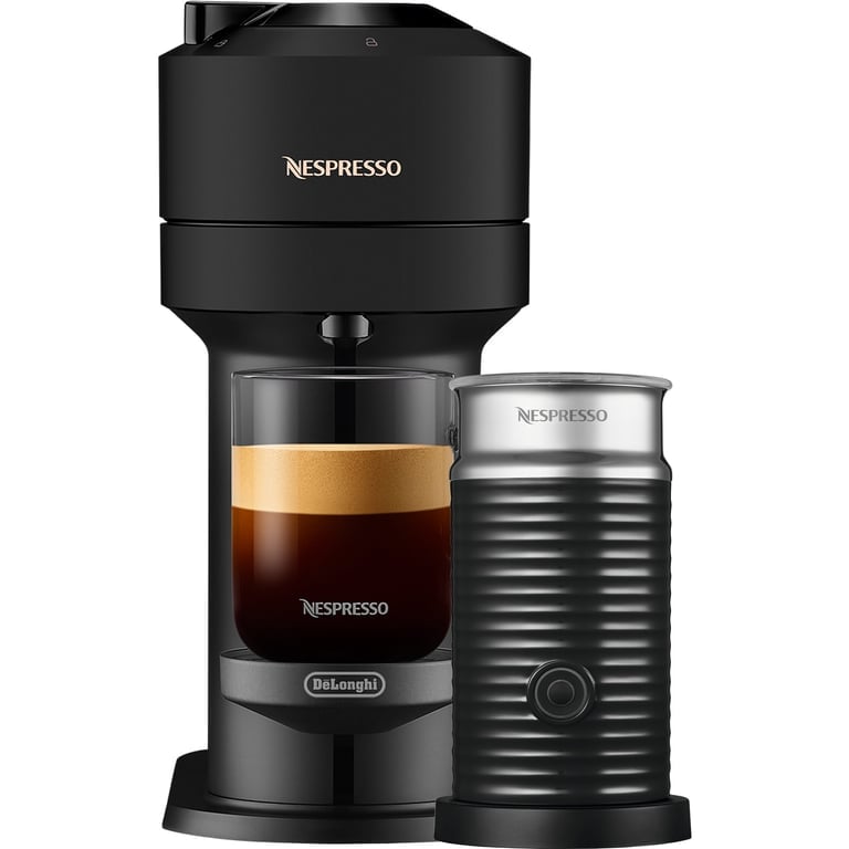 Vertuo Next Value Pack kaffemaskin och mjölkskummare, svart