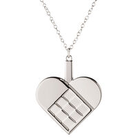 Georg Jensen CC 2025 Julepynt hjerte, palladiumbelagt