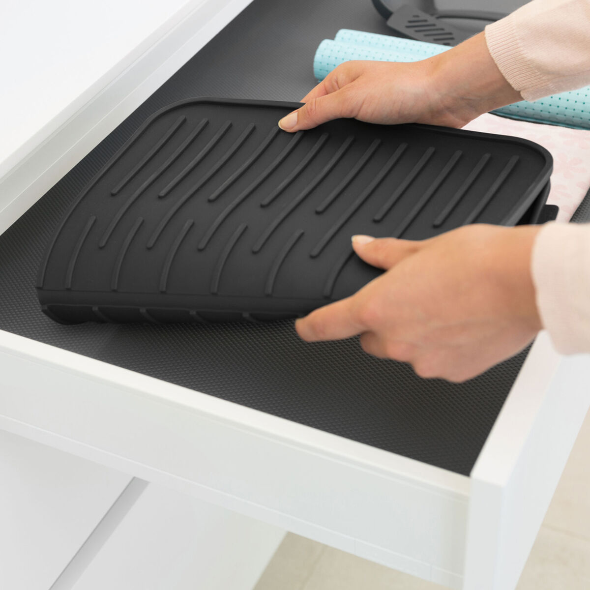 SinkSide diskmatta silikon, mörkgrå