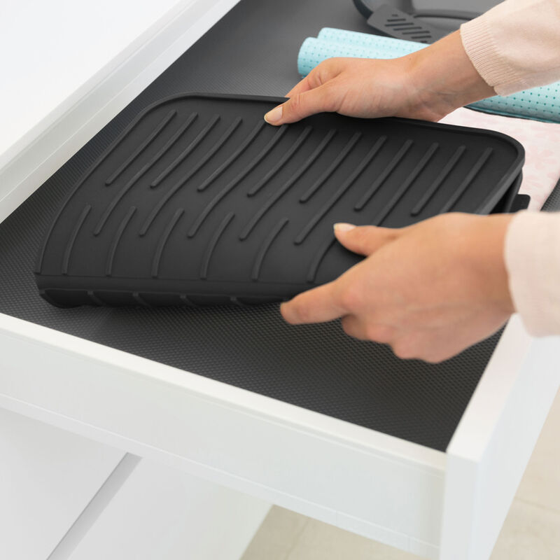 SinkSide oppvaskmatte silikon, mørkegrå