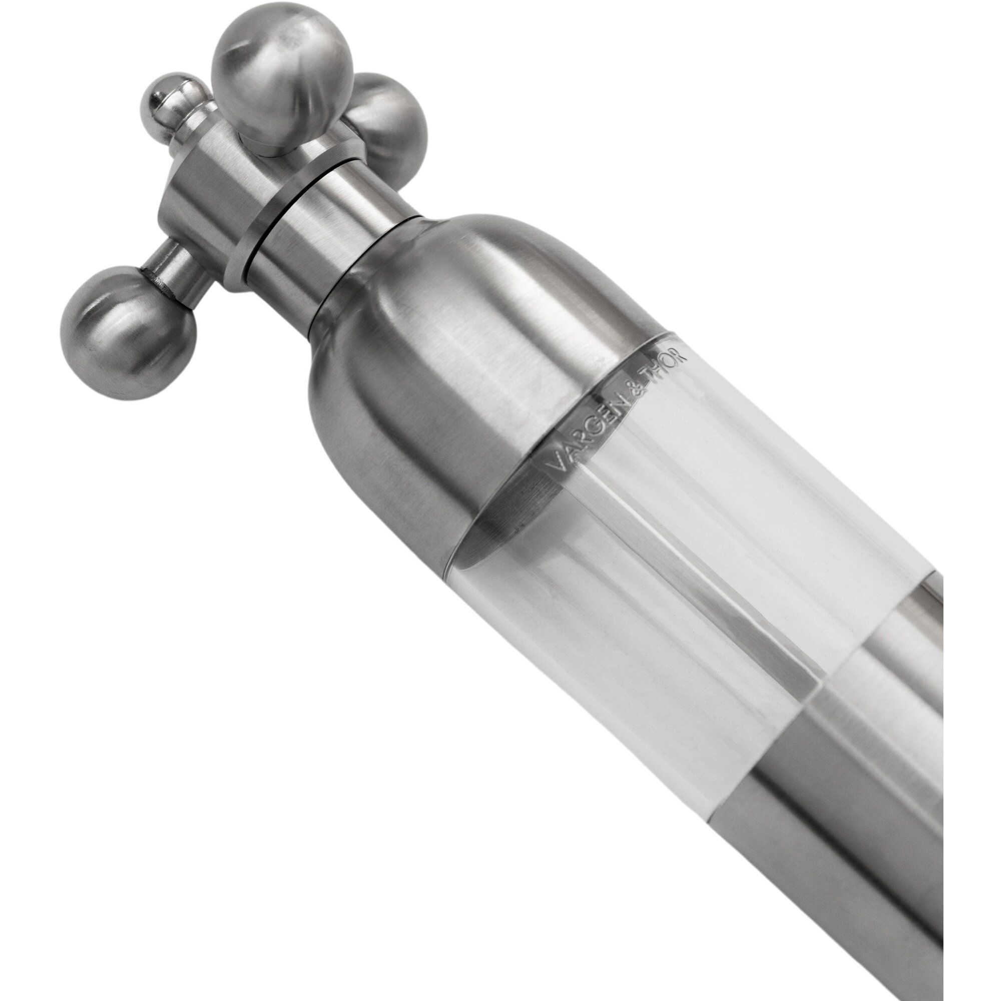 Alternativ bild 1 för Vargen & Thor Axia salt- och pepparkvarn, borstat stål