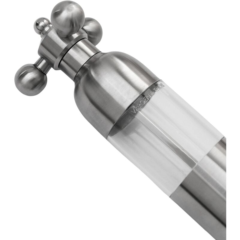 Axia salt- og pepperkvern, børstet stål