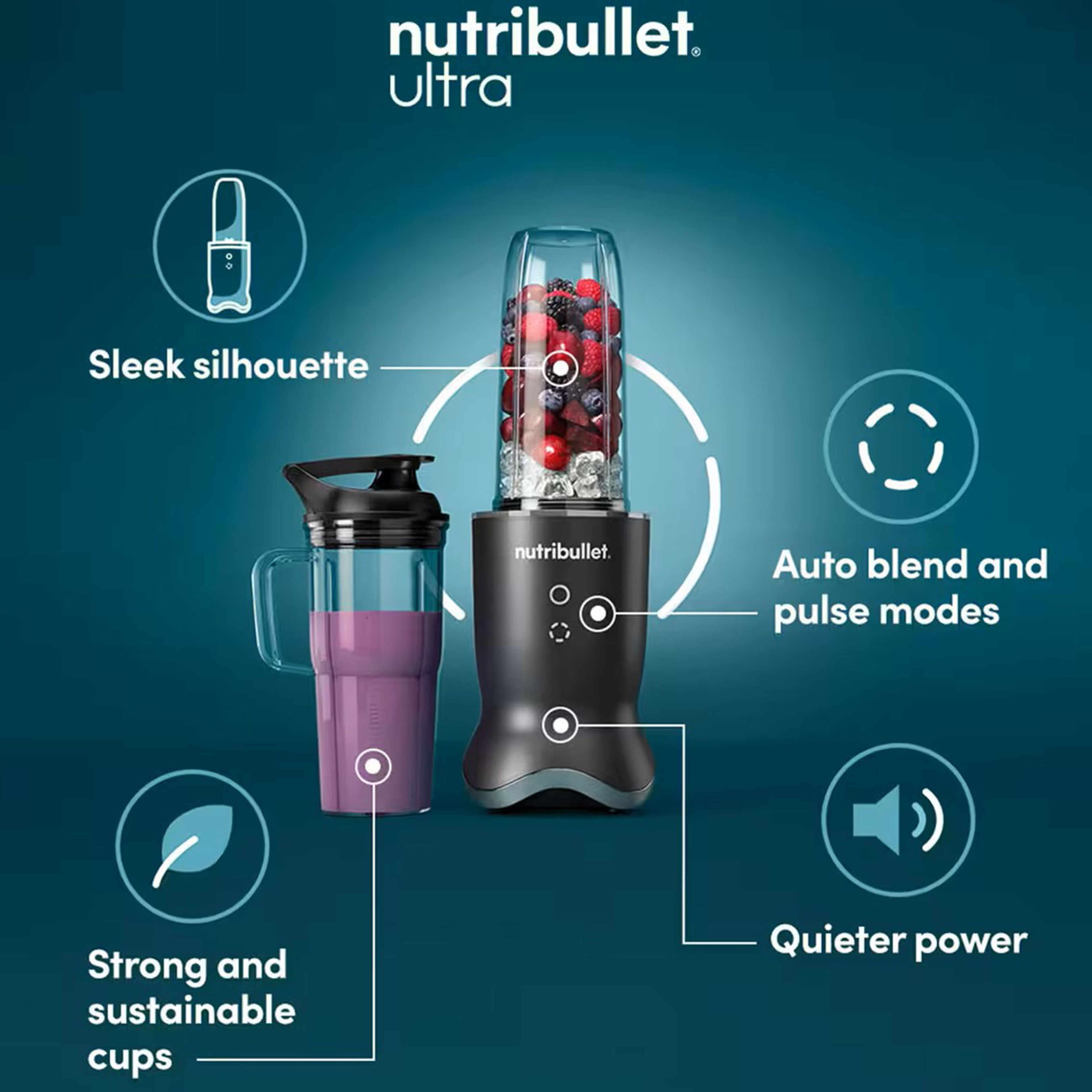 Ultra + NB1206DG henkilökohtainen tehosekoitin proteiinijauheella