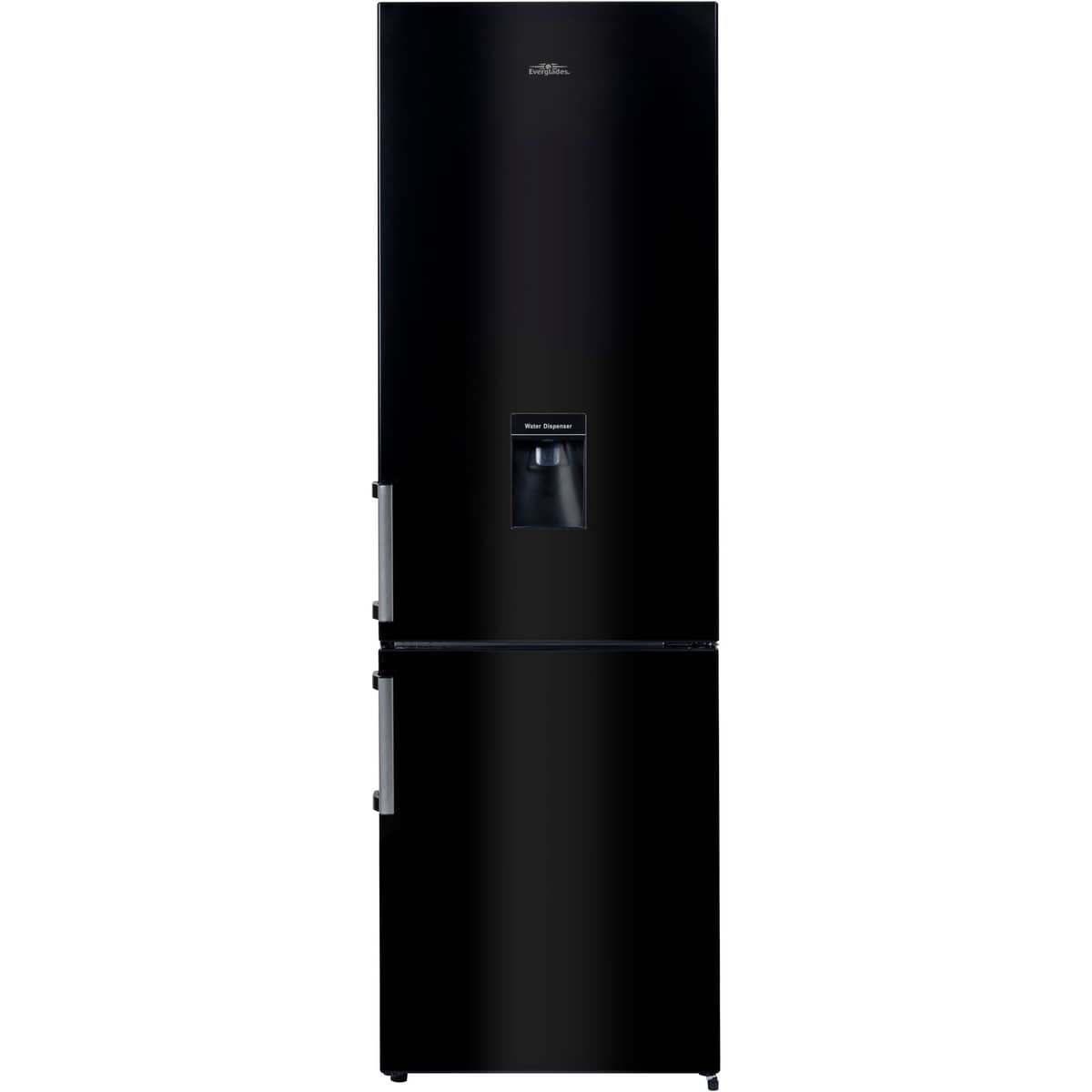 EVUD4049 kjøleskap/fryser med vanndispenser 198 + 71 liter, svart
