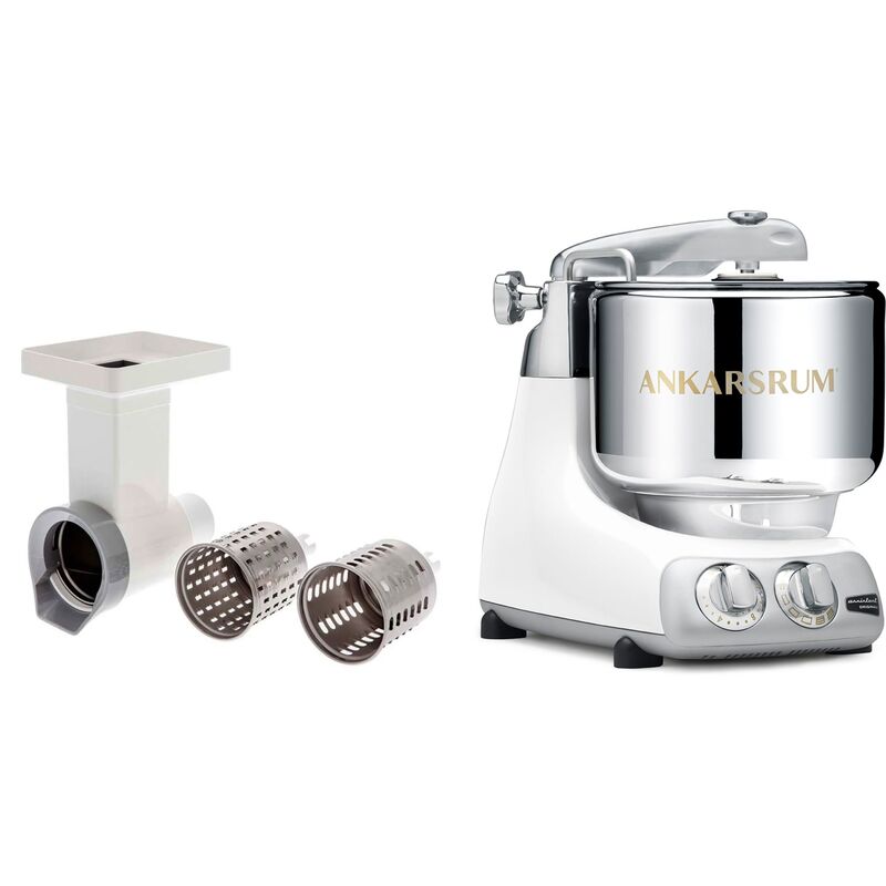 AKM 6230 köksmaskin + Grönsaksskärare, glossy white